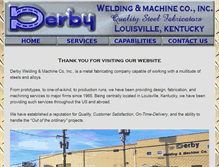 Tablet Screenshot of derbywelding.com